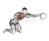 Medicine Ball Chest Push Multiple Response demonstration