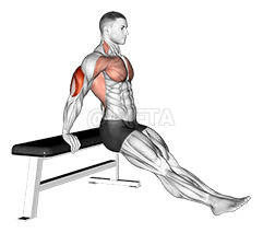 Bench dip on floor demonstration