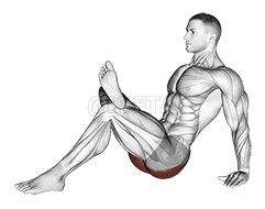 Seated Glute Stretch demonstration