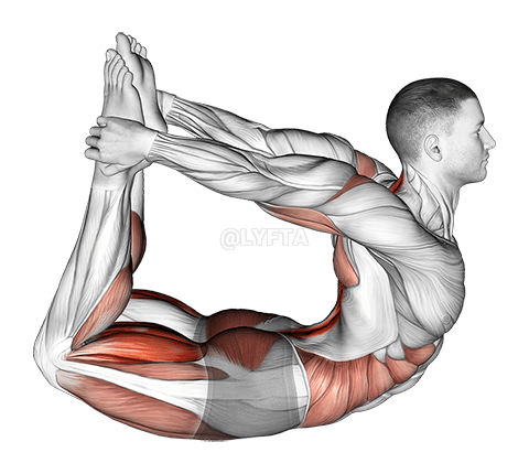 Bow Yoga Pose demonstration