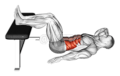 斜卷腹 demonstration