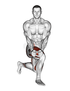 Thumbnail for the video of exercise: Estocada inversa cruzada