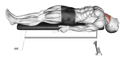 Lying Neck Extension Stretch demonstration