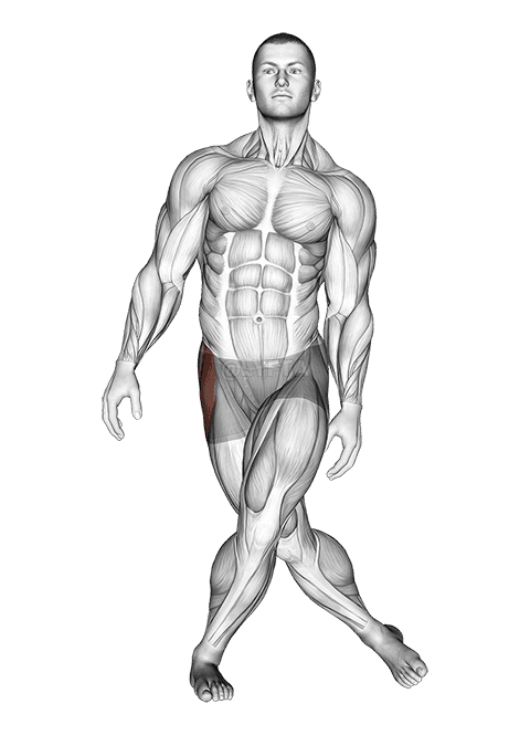 Thumbnail for the video of exercise: Dehnung der Kreuzabduktoren im Stehen