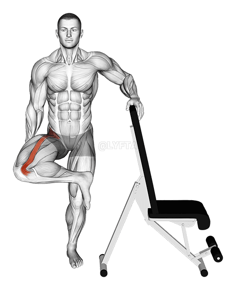 Standing Leg Resting Hip Stretch demonstration