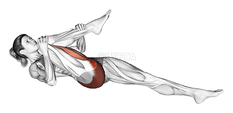 Recumbent Hip External Rotator Da Hip Extensor Stretch demonstration