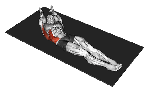 Thumbnail for the video of exercise: Lateral Bend Lying Down