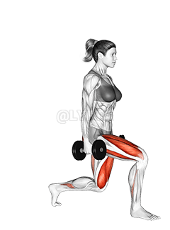 Dumbbell Lunge demonstration