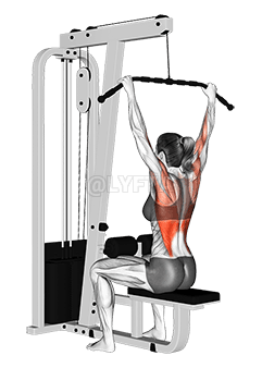 Cable Wide-Grip Lat Pulldown demonstration