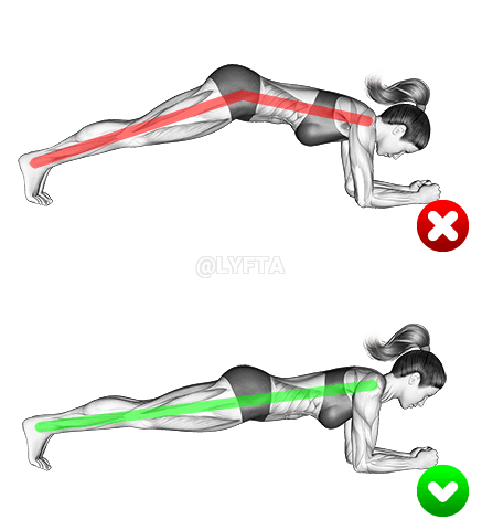 Front Plank - Butt demonstration