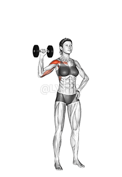 Dumbbell One Arm Shoulder Press demonstration