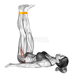 Resistance Band Lying Abduction demonstration