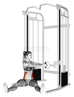 Cable Seated Twist on Floor demonstration