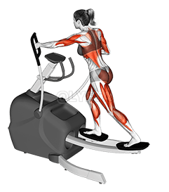 Elliptical Machine Skiing demonstration
