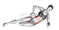 Dumbbell Side Bridge demonstration