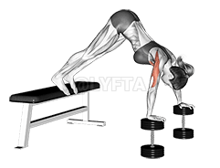 Thumbnail for the video of exercise: 파이크 푸쉬업