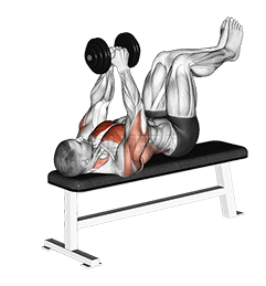 Dumbbell Straight Arm Pullover demonstration