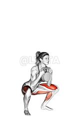 Kettlebell Goblet Squat Jump demonstration