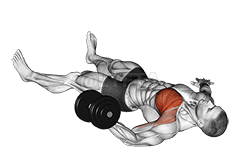 Dumbbell One Arm Floor Fly demonstration