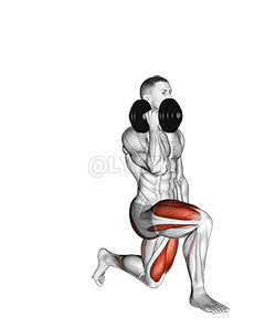 Dumbbell One Arm Lunge