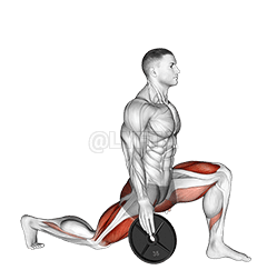 Weighted Stretch Lunge