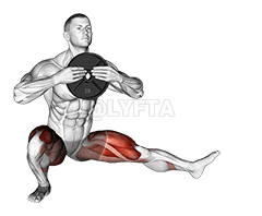 Weighted Cossack Squats