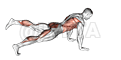 Thumbnail for the video of exercise: Power Point Plank