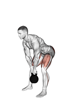 Kettlebell Straight leg Deadlift demonstration