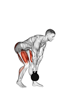 Kettlebell Kickstand One Leg Deadlift demonstration