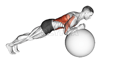 Thumbnail for the video of exercise: Exercise Ball Body Saw