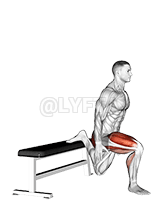 Thumbnail for the video of exercise: Bulgarian Jump Squat