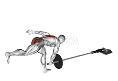 Landmine Single Leg Landmine RDL demonstration