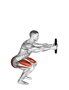 Weighted Counterbalanced Squat