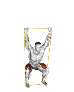 Resistance Band Overhead Squat demonstration