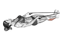 Calf Stretch with Rope demonstration