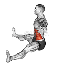 坐姿扭转 demonstration