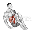 Reverse Crunch Kick demonstration