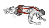 Hip Roll Plank demonstration