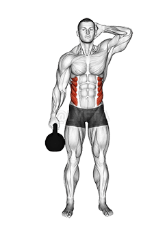 Kettlebell Side Bend demonstration