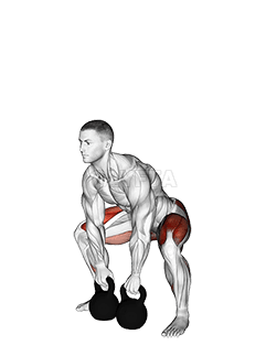 Kettlebells Sumo Deadlift demonstration