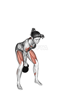 Thumbnail for the video of exercise: Kettlebell Single Arm Swing