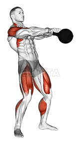 Kettlebell Open Palm Clean demonstration