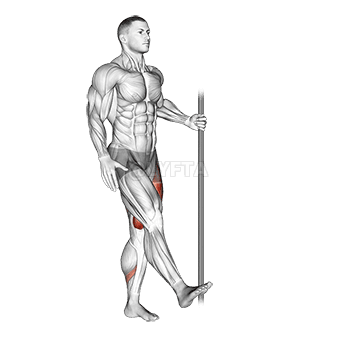 Sentadilla con una sola pierna con apoyo demonstration