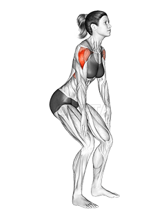 Standing T-raise demonstration