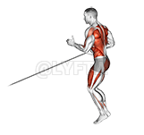 Band Jump Lunge with Single Arm Row demonstration