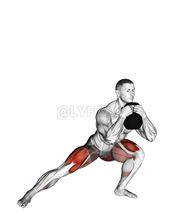 Kettlebell Side Lunge demonstration