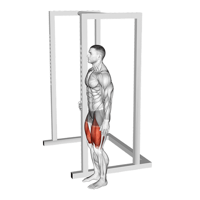 Sentadilla Sissy de pie con peso corporal demonstration