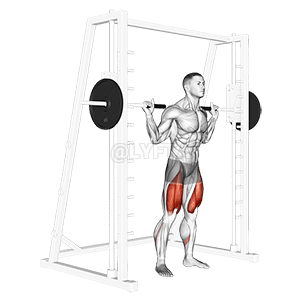 Smith Low Bar Squat demonstration