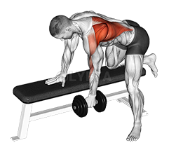 Image of One Arm Bent-over Row