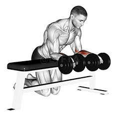 Image of Over Bench Revers Wrist Curl